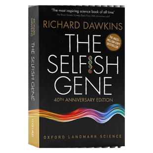 自私的基因 英文原版 The Selfish Gene 40周年纪念版 课外科普读物 理查德道金斯 20世纪百大经典 搭百岁人生 万物简史 时间简史