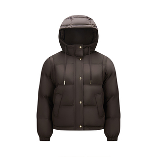 轻松羽绒|商场同款森马羽绒服女宽松2025新款冬季面包服短款外套