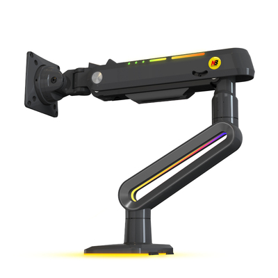 NB电竞显示器支架RGB显示器支架机械臂 32-60寸电脑带鱼屏支架F6