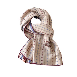 复古纯棉长条丝巾女春秋冬季简约百搭保暖护颈围脖领巾薄围巾披肩