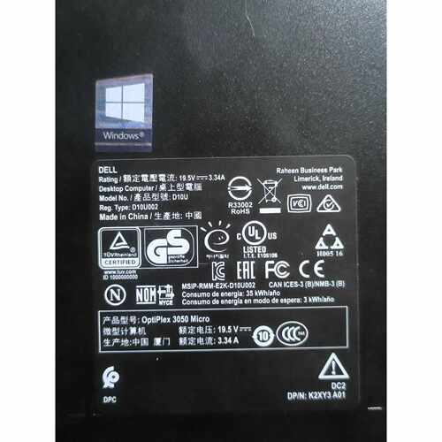 议价戴尔 OptiPlex 3050 Micro 主机，dd