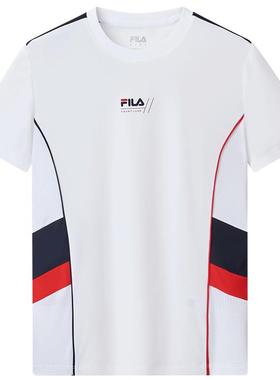 FILA KIDS斐乐童装男大童短袖T恤2024夏季新款儿童运动网球上衣潮