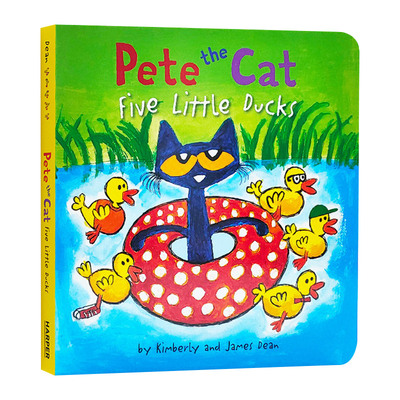 英文原版绘本 Pete the Cat Five Little Ducks 皮特猫童谣纸板书 五只小鸭子 英文版 进口英语原版书籍儿童外文书
