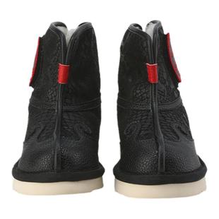 万图岁福童鞋【小黑蛇雪地靴】秋冬新款中国风国潮儿童羊毛保暖鞋