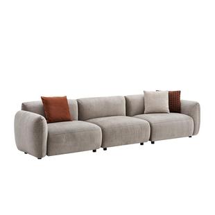 爱依瑞斯现代简约弧形布艺沙发奶油风现代客厅家具设计师沙发118