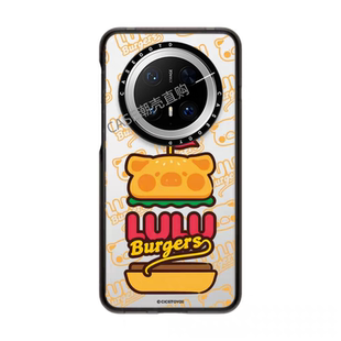 CASEOOTD LULU猪汉堡适用于华为Mate80pro/70/70Pro手机壳磁吸小海狸华为mate80promax/60pro保护壳70pro防摔