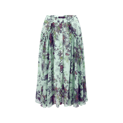 MARYLING印花大裙摆半身裙