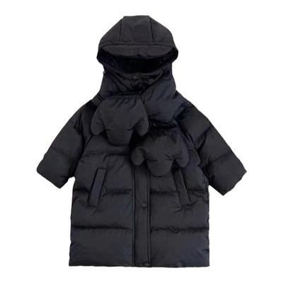 女童白鹅绒洋气羽绒服外套长款
