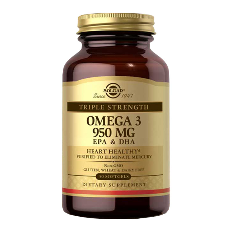 solgar美国进口深海鱼油omega3软胶囊中老年鱼肝油官方旗舰店正品