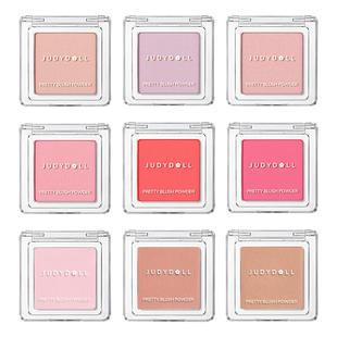 judydoll橘朵腮红单色修容高光盘35奶膏腮紫腮蓝06提亮膨胀色43