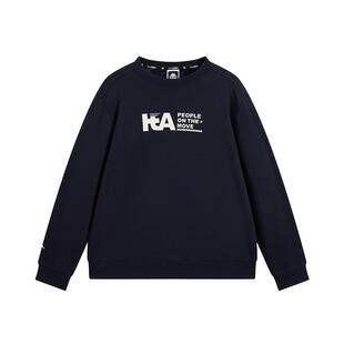 Kappa卡帕男装2025冬季新款简约时尚百搭纯棉针织套头衫K0F72WT43