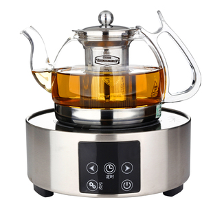 电陶炉煮茶套装加厚耐高温煮茶壶玻璃茶壶耐热不锈钢网黑茶泡茶壶