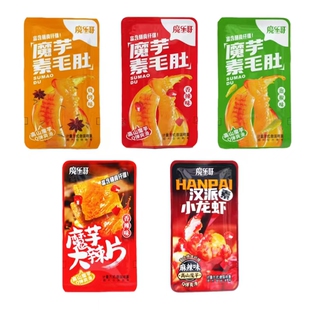 一致魔芋爽大辣片魔芋素毛肚香麻辣酸辣小吃即食休闲零食散装500g