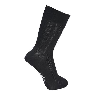 百富男士商务薄款透气中筒棉袜