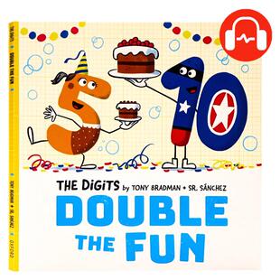 数学主题牛津精品绘本数字使乐趣加倍 The Digits Double the Fun英文原版 儿童益智幽默趣味图画书 OUP Oxford 平装大开