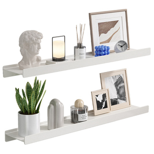 墙上置物架客厅一字隔板墙面墙壁壁挂免打孔装饰书架托架搁板层板