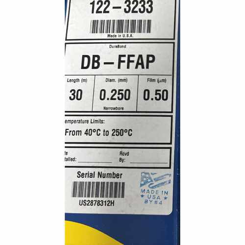 议价122-3233安捷伦色谱柱，DB-FFAP气相色谱柱30m,0.25mm, 0.50