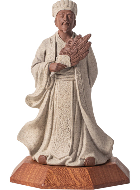 陶瓷诸葛亮摆件玄关装饰