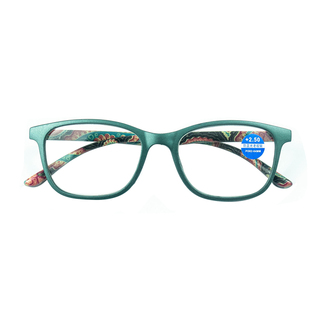 日本进口新款优雅花纹超轻高清防蓝光抗疲劳老花镜老人老光眼睛镜