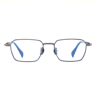 张译以法之名同款眼镜架男纯钛超轻商务黑枪色大脸方框可配高度数