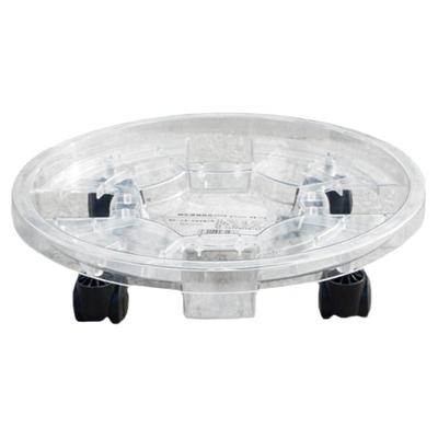 花盆托盘带轮透明树脂接水盘塑料