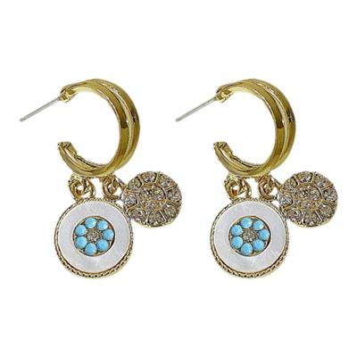 海的女儿耳环2025年新款潮高级感耳坠韩国气质网红秋冬轻奢耳饰女