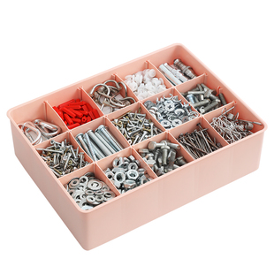 螺丝收纳盒五金工具分类零件盒样品盒电工汽修工业型配件分格盒子