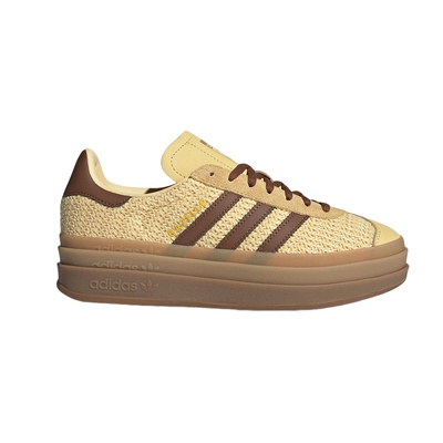 adidas阿迪达斯三叶草厚底板鞋运动秋女GAZELLE编织风T头鞋JS3900