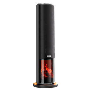 艾美特石墨烯壁炉暖风机家用小太阳取暖器卧室大空间电暖气节能