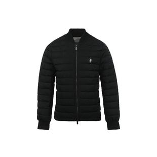 【自营】BURBERRY/博柏利男士B字盾牌徽标绗缝拉链鹅绒羽绒服外套