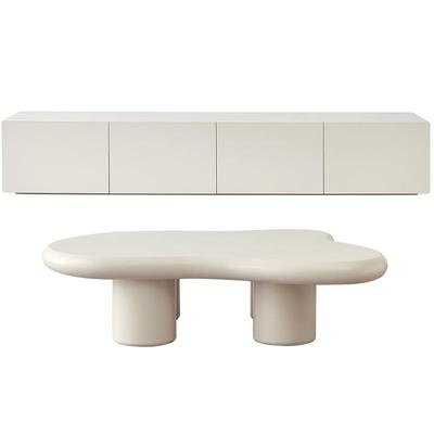 全友家居现代简约茶几电视柜