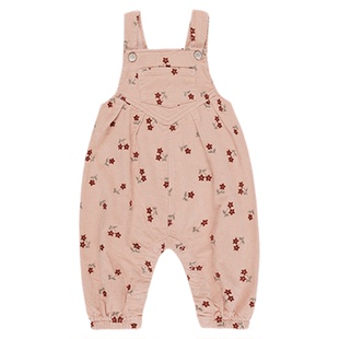 RyleeCru商场同款男童女童牛仔背带裤可爱北欧风儿童宝宝灯芯绒