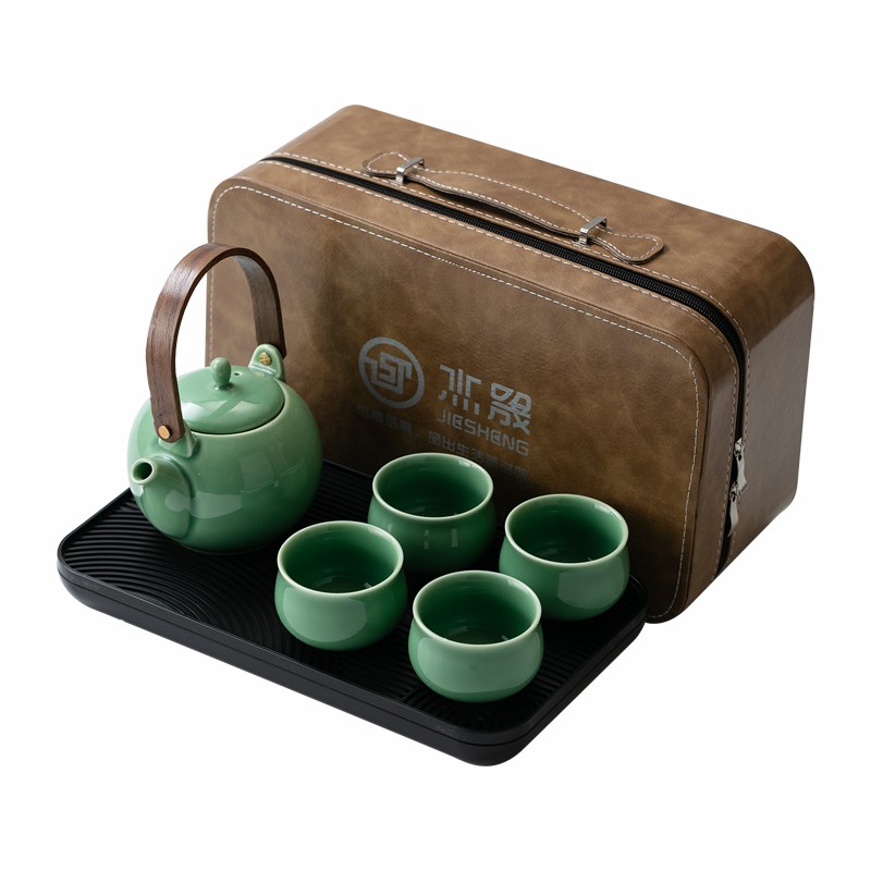 杰晟青瓷高档功夫茶具套装家用办