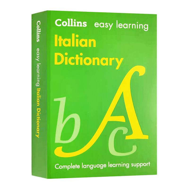 轻松学意大利语词典 Collins Easy Learning Italian Dictionary 英文原版书意大利语字典 双语词典进口书籍