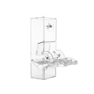 啾星人鹦鹉自动喂食器防溅大容量谷壳分离喂鸟器防摔粮外挂鸟食盒