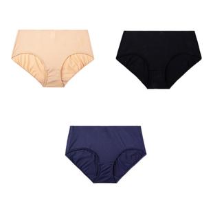 Bonny/博尼内裤女士纯棉裆无痕收腹夏季薄款中腰三角裤磨毛冬透气