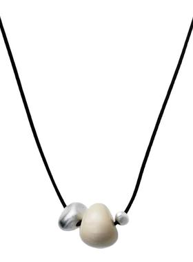 象牙果单株项链女时尚秋冬毛衣链