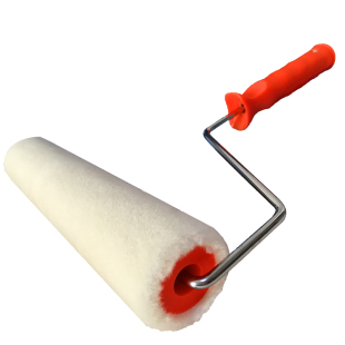 纯羊毛超细短毛平涂艺术漆滚筒刷9寸乳胶漆耐溶剂耐腐蚀无痕滚筒