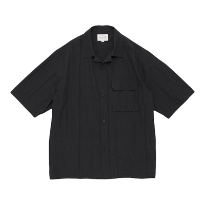 细褶线透气凉爽短袖衬衫SH07261