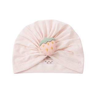 婴儿帽子冬0到3个月幼儿女宝宝小月龄印度帽公主护囟门新生儿胎帽