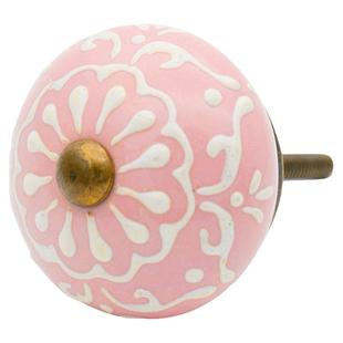 美式样复古乡村手绘陶瓷柜门抽屉小拉手 橱柜衣柜门斗柜拉手把手