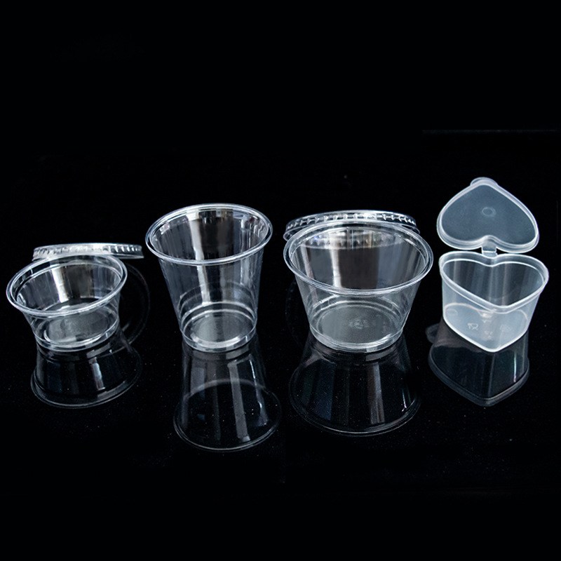 酱料杯果冻布丁小杯子防漏盒外卖盒辣椒酱外卖连体带专用汁调味盖