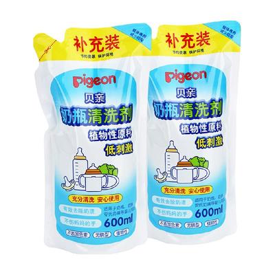 贝亲奶瓶果蔬洗剂600ml×2袋