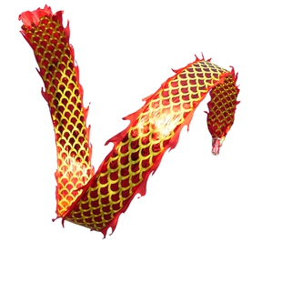 甩龙健身舞龙甩彩带彩条彩绸广场成人龙头舞飘带耍龙中老年人健身