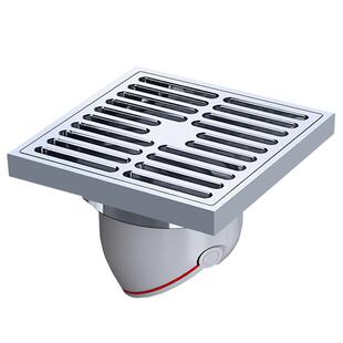 淋浴大口径奶油风全铜75mm地漏75管专用地漏防臭地漏卫生间通用