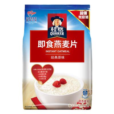 桂格原味健康无蔗糖代餐燕麦片