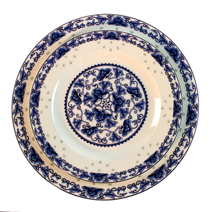 瓷告白 60头骨瓷餐具套装 釉中青花玲珑碗盘碟景德镇创意家用瓷器