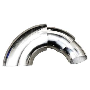 加厚304/201不锈钢90度弯头对焊接管道201楼梯扶手51/63/76管焊接