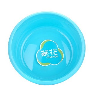 茶花脸盆家用加厚加深大号塑料盆婴儿学生宿舍洗菜洗衣洗脚透明盆