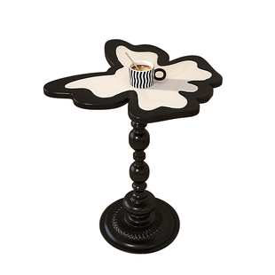 蝴蝶床头柜家用卧室黑白法式高级轻奢创意中古风侧边柜床边置物架